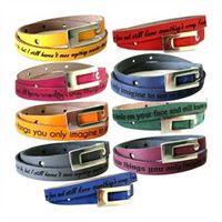 pulsera de cuero con hebilla para el y para ella