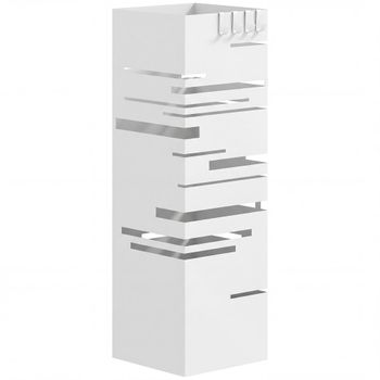 Paragüero 15.5x15.5x49 cm blanco