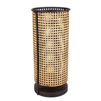 portavelas de metal dorado 215x215x48