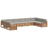 juegos de sofas 4 uds gris natural y claro vidaxl