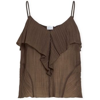 Vila Blusa Top Danira - Slate Black para mujer