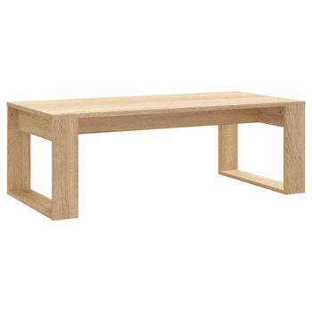 Mesa De Café - Mesa De Centro Madera De Ingeniería Roble Sonoma 102x50x35 Cm