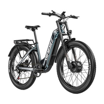 Bicicleta eléctrica para adultos Shengmilo S700 Pro , bicicletas eléctricas  motor dual, batería de 48V25AH, fat bike eléctrica,  26 pulgadas bicicletas de montaña
