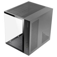 mars gaming mcv-one caja gaming atx doble cristal templado ventilador trasero frgb 12cm negro