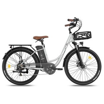 Bicicleta Eléctrica Fafrees F26 Lasting - Motor 250w Batería 36v20.3ah Autonomía 160km - Gris