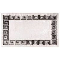 alfombra de dormitorio  felpudo  alfombra lavable antideslizante beige claro 120x180 cm cfw730888