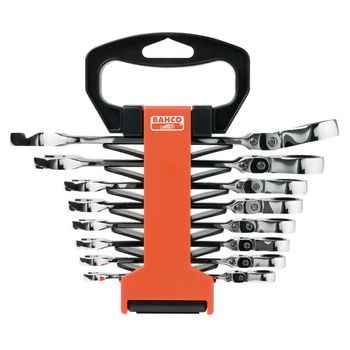 Llave Combinada Juego 8 Carraca Articulada - Bahco - 41rm/sh8..