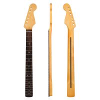 mastil de guitarra electrica amarillo mate 22 trastes diapason de arce repuesto de mastil para guitarra st strat acc