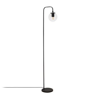 Lámpara De Pie Viran-10960 Negro Metal Vidrio 27x27x146