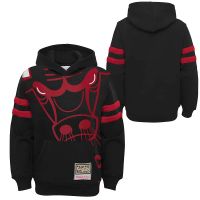 sudadera chicago bulls big face hoodie - junior mitchell and ness