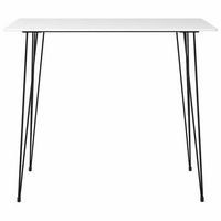 mesa alta de cocina - mesa de comedor blanco 120x60x105 cm