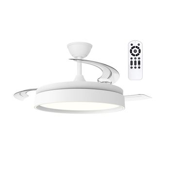 Ventilador led aspas retráctiles glow evo cct dim (60w)