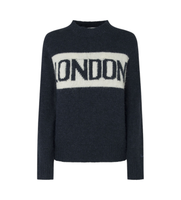 pepe jeans para mujer pl702227 jersey hilda marino l casual poliester