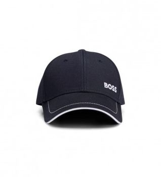 BOSS para hombre. 50492716 Gorra Woven Marino (OSFA), Casual, Deportivo, Algodón