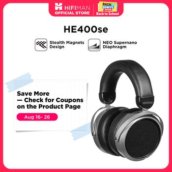 HIFIMAN HE400SE Stealth Magnets Over-Ear Open-Back Auriculares con cable magnético plano de tamaño completo