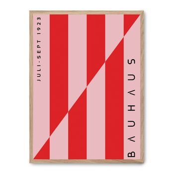 Cuadro Red And Pink Lines