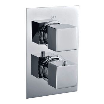 Kibath Grifo Empotrado De Ducha (solo Grifo) Termostático Abel Acabado Cromo Brillo Fabricado En Latón
