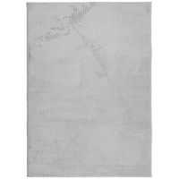 alfombra de pelo corto look escandinavo iza gris 240x340 cm vidaxl