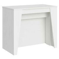 consola extensible 90x48296 cm bakari fresno blanco