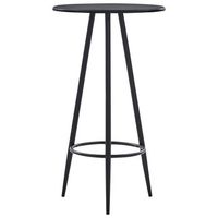 conjunto de mesa alta y taburetes 5 uds  mueble jardin mesa y sillas tela negro