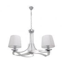 fabrilamp lampara de techo modelo baeza cromo con pantalla blanca