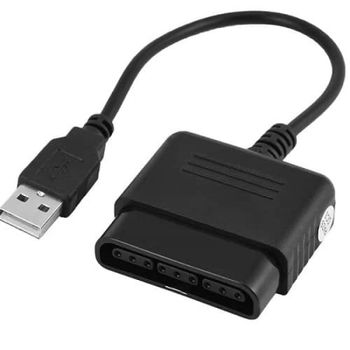 Adaptador Conversor Para Mando De Ps1 Ps2 A Ps3 O Pc Negro