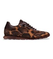 hispanitas para mujer hi265187 zapatillas de piel zinnia marron 41 1 a 3cm cordones casual animal print