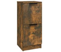vidaxl aparador madera contrachapada color roble ahumado 30x30x70 cm