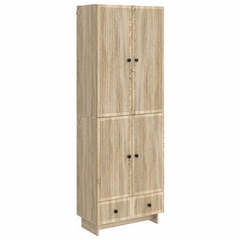 Juego De Armarios 2 Uds. Roble Sonoma Madera De Ingeniería Vidaxl