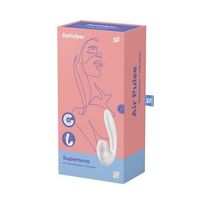 satisfyer supernova estimulador y vibrador de aire blanco 1un