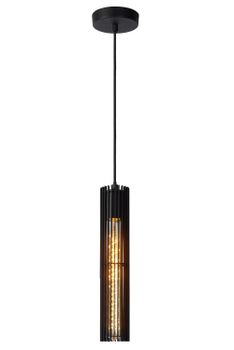 Lámpara colgante de metal 1xe27, negro