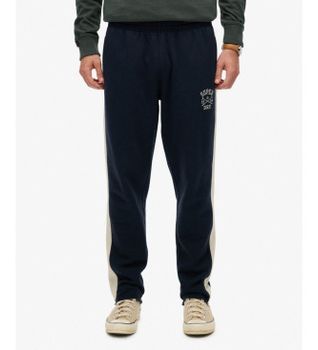 Superdry para hombre. M7011410A Pantalón Jogger Athletic Club marino (L), Casual, Algodón