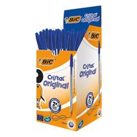 bic boligrafo cristal  azul  50 unidades