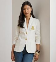 lauren ralph lauren para mujer 200797305001 blazer de jacquard con metales blanco l casual algodon