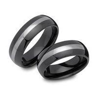 anillos modernos de tungsteno bicolor