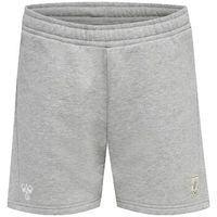 hummel short shorts sweat en coton biologique gris para mujer