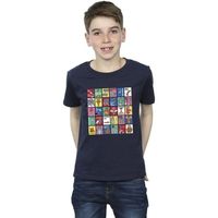 dessins animes tops y camisetas grid squares para nino