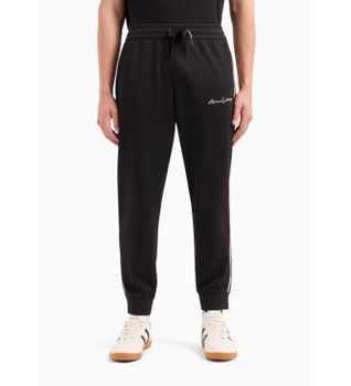 A|X Armani Exchange para hombre. 8NZPSGZ9N1Z1200 Jogger Polar negro (XXL), Casual, Poliéster
