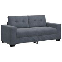 sofa loveseat gris oscuro 180x77x82 cm terciopelo vidaxl