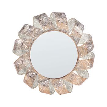 Espejo De Pared Blanco Cobre 54 Cm Colgante Sala De Estar Dormitorio Mangalore