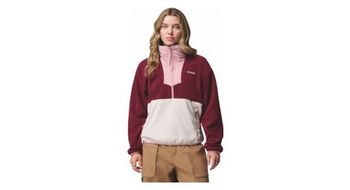 Polar columbia women s 1 2 zip sequoia grove blanco rojo