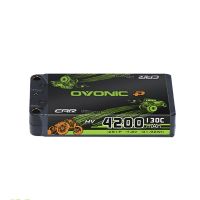 bateria lihv 2s ovonic 76v 4200mah 5200mah 6000mah 6500mah 130c con conector banana para coche rc
