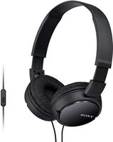 sony mdr-zx110ap- auriculares para smartphone diadema mando de control microfono 1000 mw android y iphone negro 20 x 15 x 35 cm