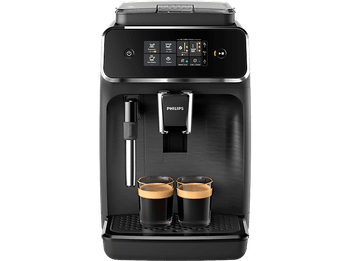 Cafetera superautomática - Philips EP2220/10, Molinillo integrado, Espumador de leche clásico, 1500W, 15 bar, 2 tazas, Negro