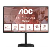 monitor aoc q27e4cv 27 quadhd 120hz ips altura ajustable tiempo de respuesta 4 ms usb-c docking