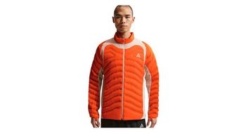 Chaqueta termica nike acg lava loft naranja gris para hombre