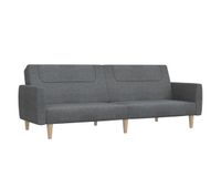 vidaxl sofa cama de 2 plazas tela gris claro