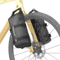 bolsa para horquilla delantera de bicicleta rhinowalk impermeable 4l7l de liberacion rapida con base de montaje para ciclismo y bikepacking