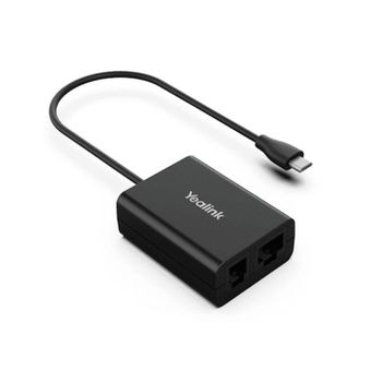 Auriculares Yealink EHS60 Adaptador de interfaz con conexión RJ45 y USB Micro-USB Negro