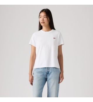 Levi's para mujer. 005J2-0016 Camiseta Favorite blanco (XS), Casual, Algodón, Manga corta